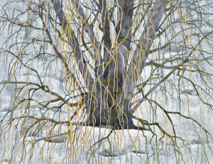 冬律（春を待つ枝垂れ柳）