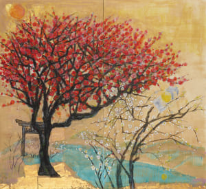 紅白梅・（天満宮）