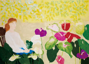 花とみどりの中で