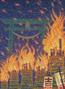 吉田の火祭り─鳥居